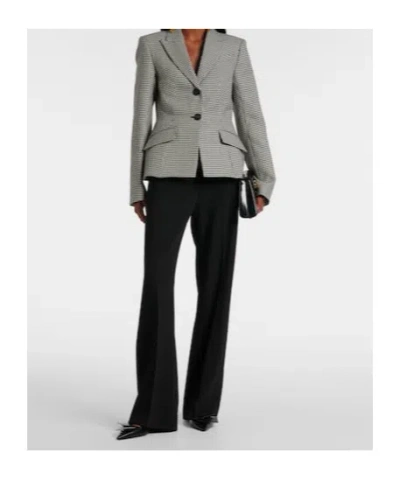 Erdem Houndstooth Wool Blazer In Multi