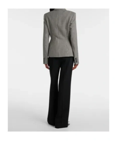 Erdem Houndstooth Wool Blazer In Multi