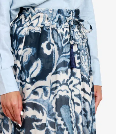 Kaos Patterned Skirt In Blue