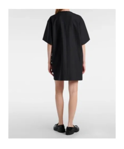 Plan C Sequined Wool-blend Minidress In Black