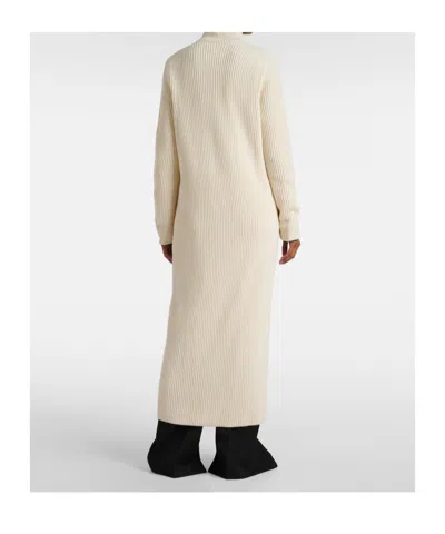 Jil Sander Wool Cardigan In Neutral