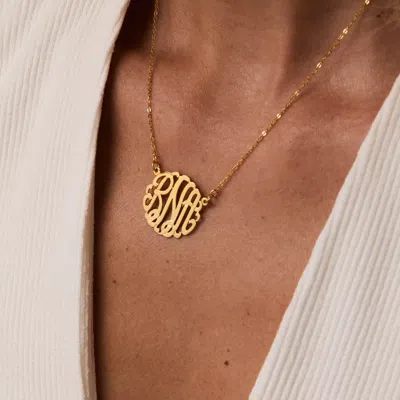 Bargainbazaar Gold Monogram Necklace