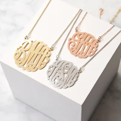 Bargainbazaar Gold Monogram Necklace