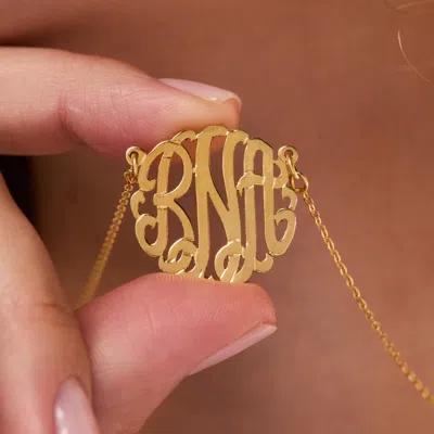 Bargainbazaar Gold Monogram Necklace