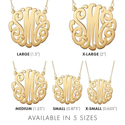 Bargainbazaar Gold Monogram Necklace