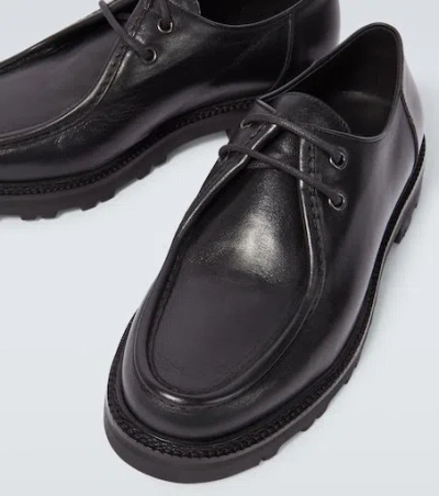 Bode University Leather Loafers In Black