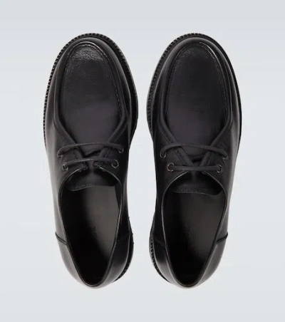 Bode University Leather Loafers In Black