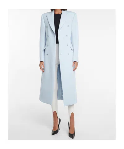 Wardrobe.nyc Double-breasted Wool Coat In Blue