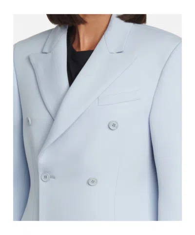 Wardrobe.nyc Double-breasted Wool Coat In Blue