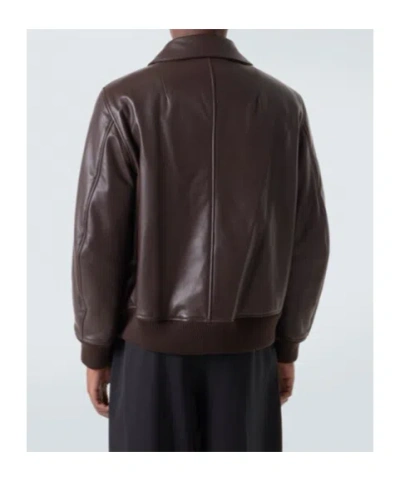 Simone Rocha Leather Jacket In Brown