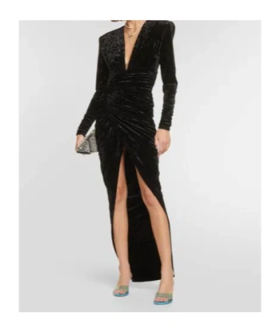 Alexandre Vauthier Robe Aus Samt In Black