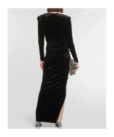 Alexandre Vauthier Robe Aus Samt In Black