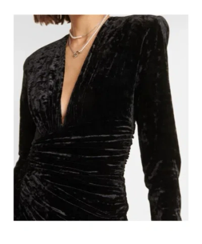 Alexandre Vauthier Robe Aus Samt In Black