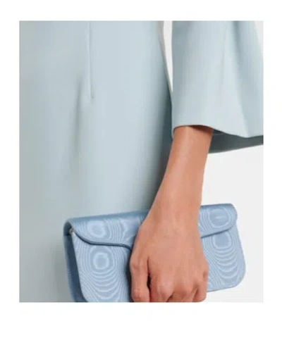 Jenny Packham Margoni Bell-sleeve Embellished Midi Dress In Blue