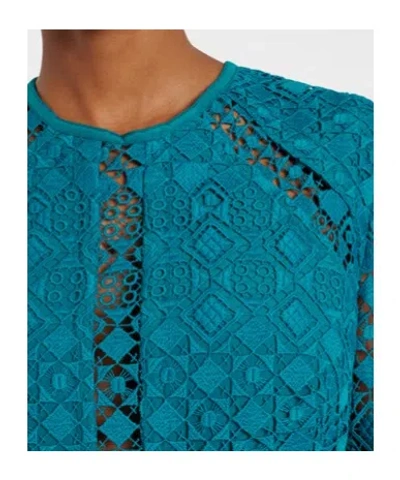 Elie Saab Macramé Gown In Green