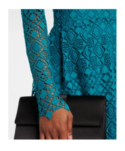 Elie Saab Macramé Gown In Green