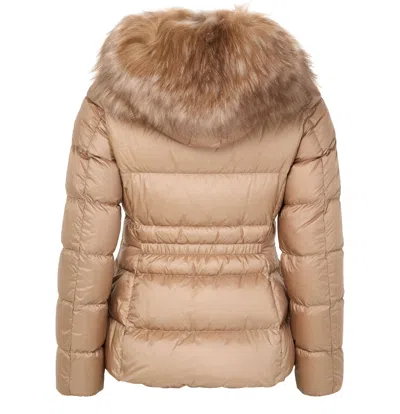 Moncler Boed Down Jacket In Brown