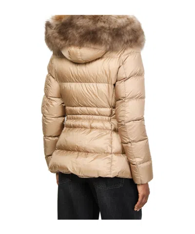 Moncler Boed Down Jacket In Brown