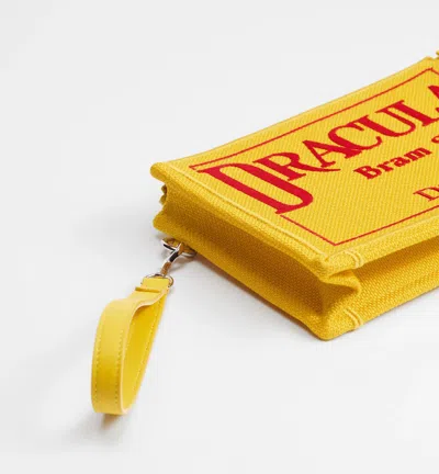 Dior A5 Triangle Pouch In Yellow