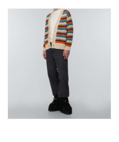 Alanui Dancing Light Crocheted Wool-blend Cardigan In Multi