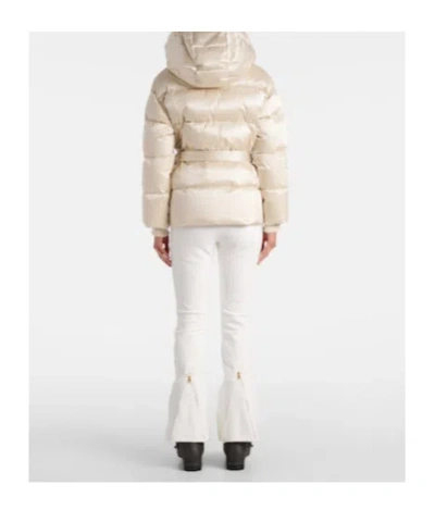 Bogner Lyra Belted Down Ski Jacket In Neutral
