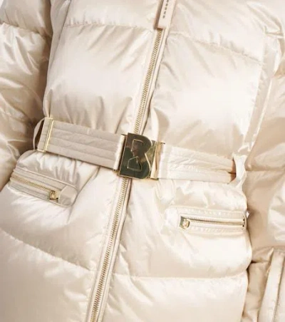 Bogner Lyra Belted Down Ski Jacket In Neutral
