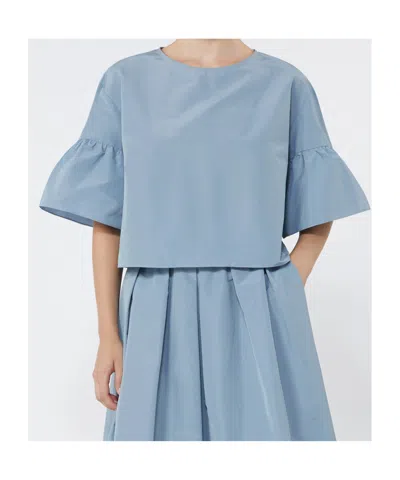 Weekend Max Mara Short Shirt In Blue