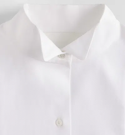 Dior Blouse With Plastron In White