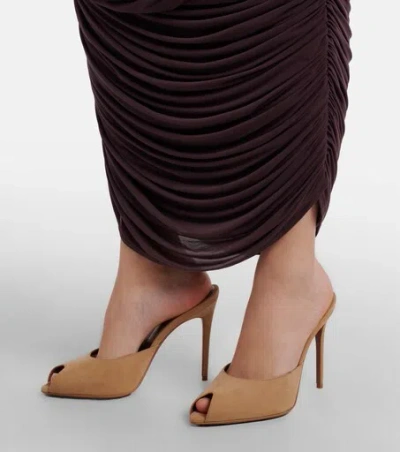 Paris Texas Vera 105 Suede Mules In Multi