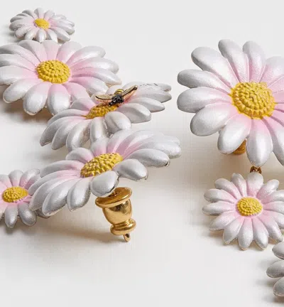 Dior Daisy Earrings In White