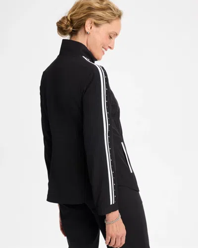Chico's Stud Trim Jacket In Black In Black