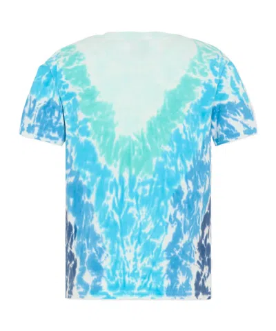 Casablanca Kids Graphic Printed Crewneck T-shirt In Blue