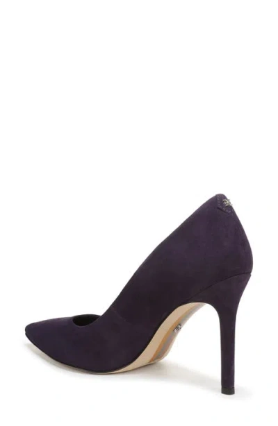 Sam Edelman Hazel Pointed Toe Pump In Deep Violet