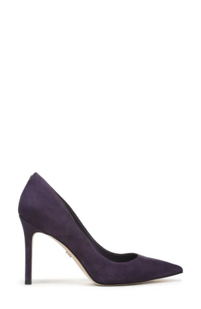 Sam Edelman Hazel Pointed Toe Pump In Deep Violet