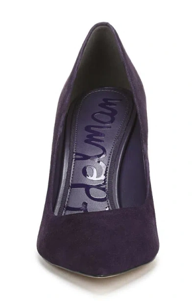 Sam Edelman Hazel Pointed Toe Pump In Deep Violet