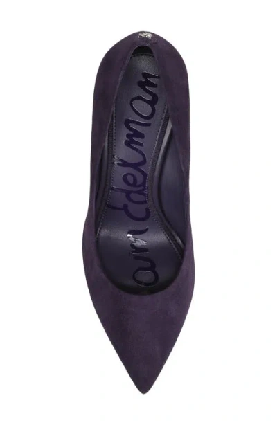 Sam Edelman Hazel Pointed Toe Pump In Deep Violet