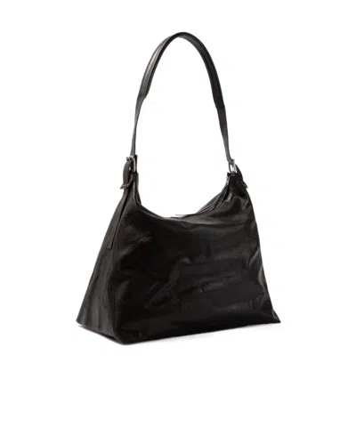 Lemaire Belted Shoulder Bag In Black