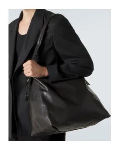 Lemaire Belted Shoulder Bag In Black