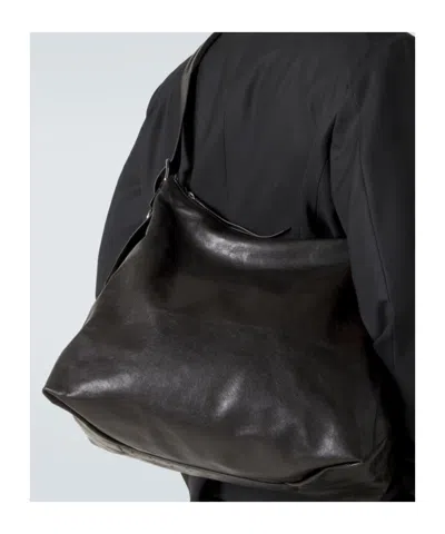 Lemaire Belted Shoulder Bag In Black