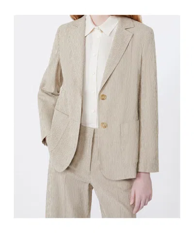 Weekend Max Mara Wkdaletta Single-breasted Jacket In Neutral