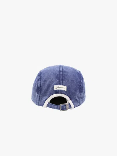 Jacquemus Embroidered Hat In Blue