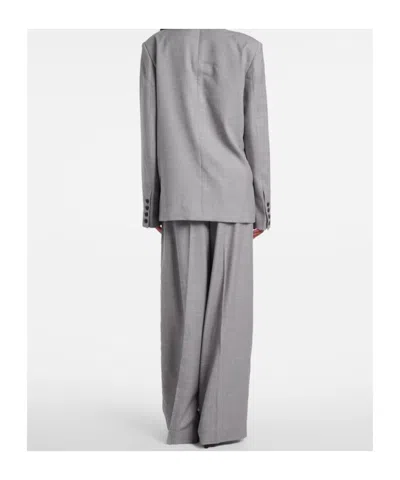 Entire Studios Wool-blend Top In Gray