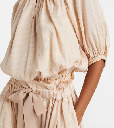 Patou Striped-pattern Top In Nude