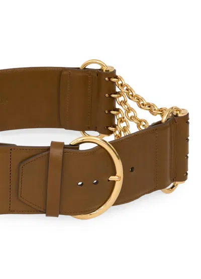Chloé Camera Belt In Brown