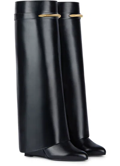 Givenchy Pointed-toe Knee-high Boots In Black