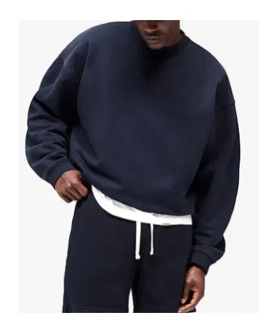 Represent Initial Boxy Sweater In Midnight Blue
