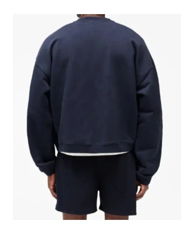 Represent Initial Boxy Sweater In Midnight Blue