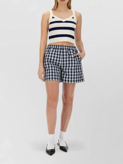 Baum Und Pferdgarten Celly Top Checked And Striped Pattern In Multi