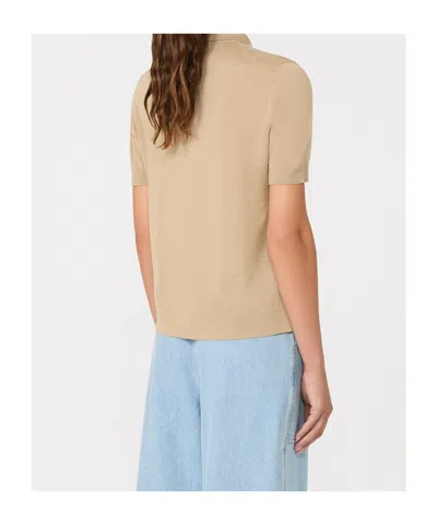 Max Mara Short-sleeved Wool Cardigan In Neutral