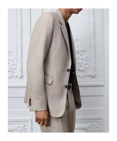 Dior Single-breasted Jacket In Gray